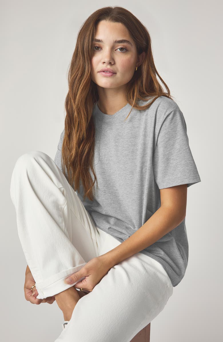 Florence by Mills Boyfriend T-Shirt, Alternate, color, Heather Grey