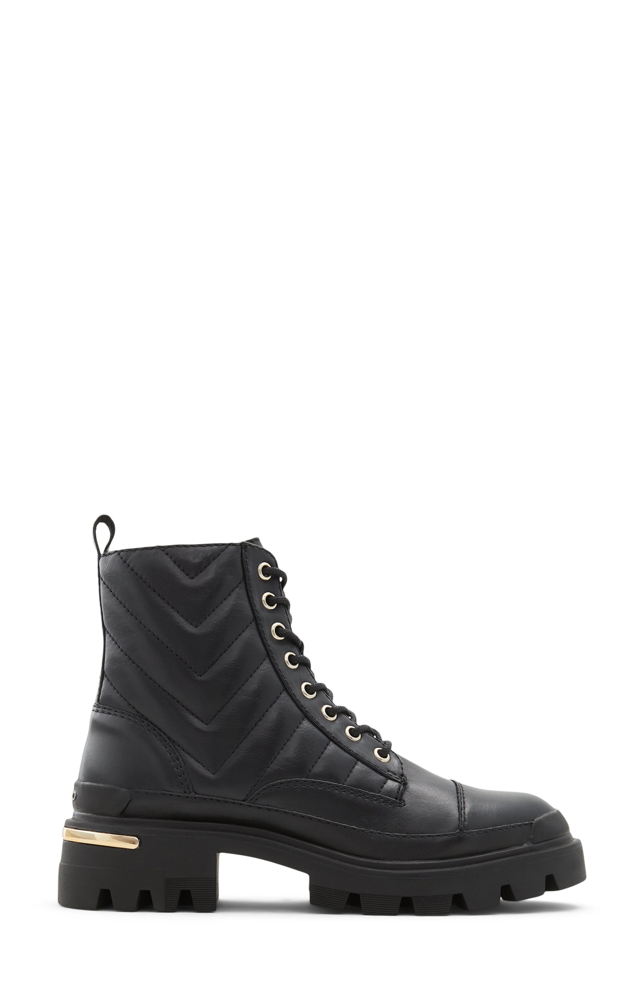ALDO Quilt Combat Boot, Alternate, color, 