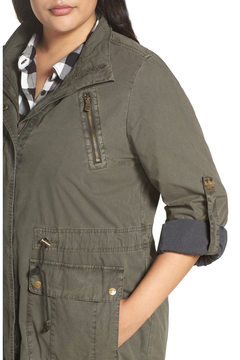 Levi's® Roll-Sleeve Anorak, Alternate, color, ARMY GREEN