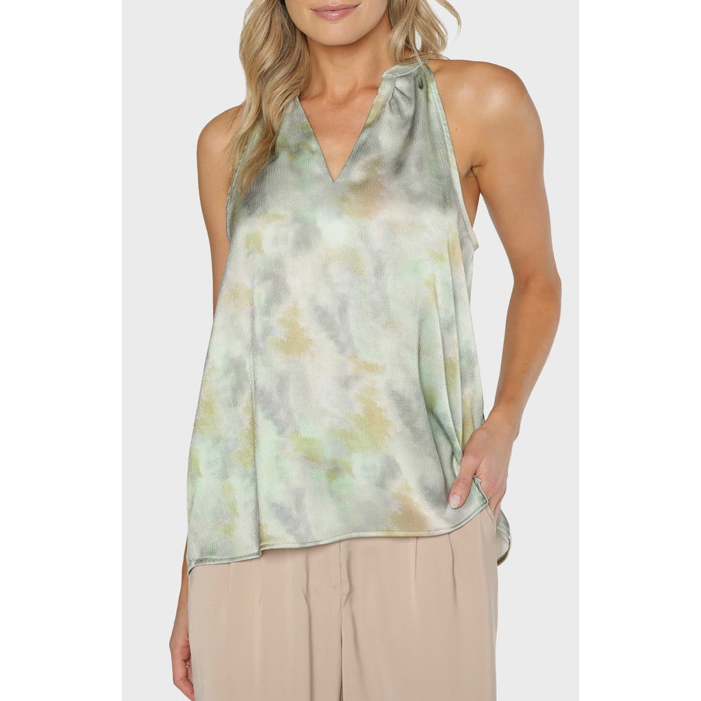 Matty M . Lune Satin Tank In Green