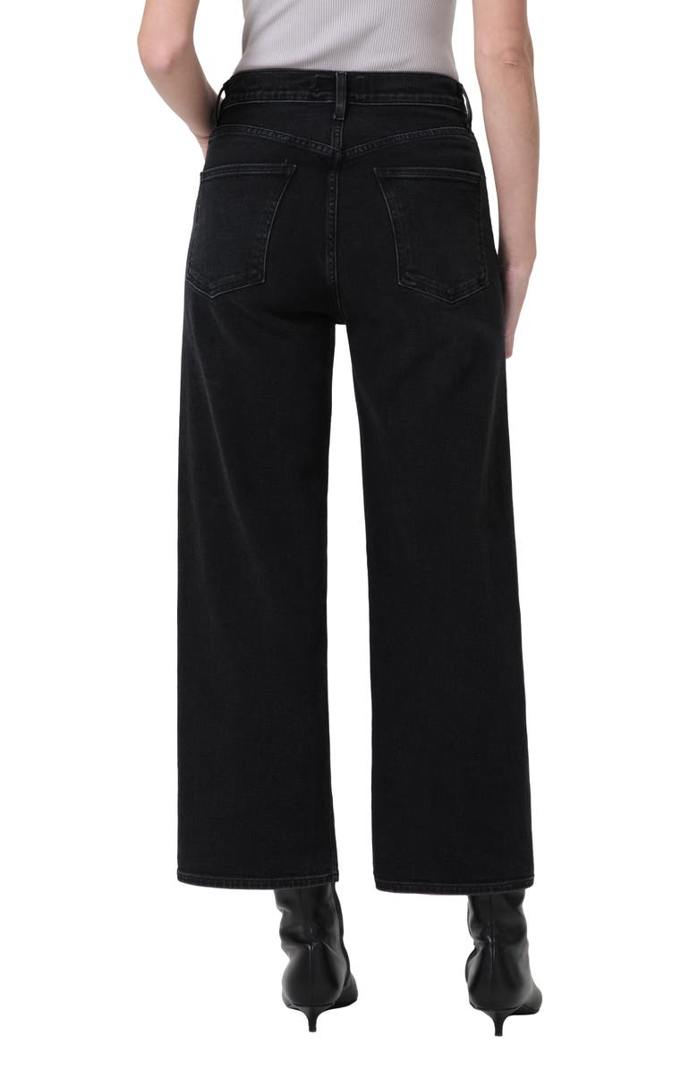 AGOLDE Ren High Waist Wide Leg Jeans, Alternate, color, Hush