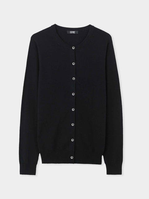 Timeless Cashmere Crewneck Cardigan