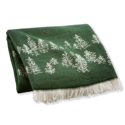 Tag Aspen Green Acrylic Throw Blanket Cozy Christmas Decor