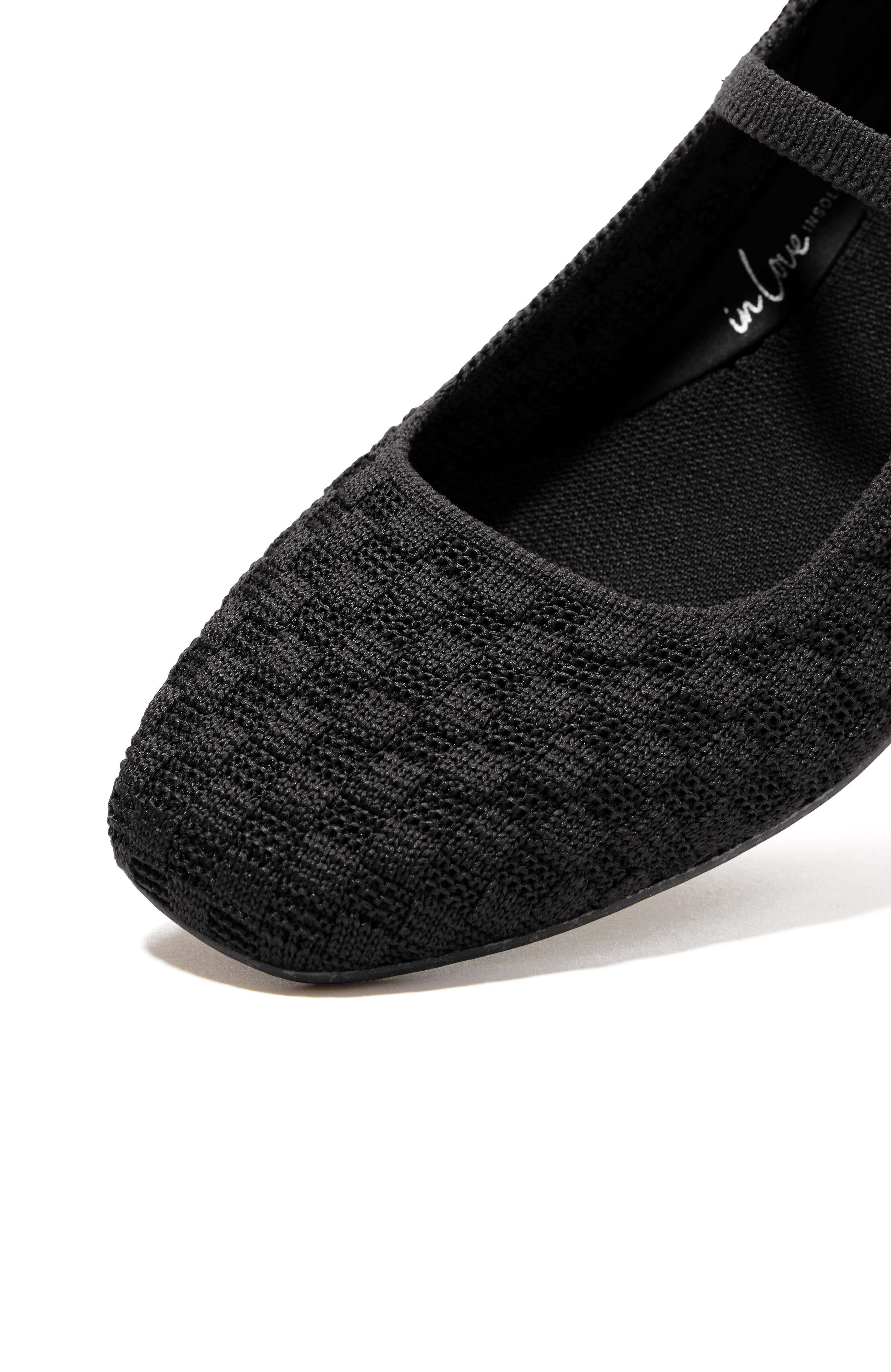 Rothy's The Max Square Mary Jane, Alternate, color, Black Sand