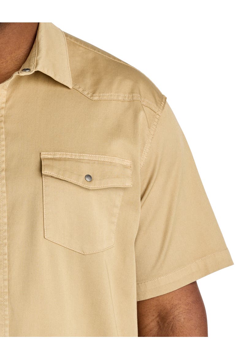 Big & Tall Western-Inspired Sport Shirt, Alternate, color, WHITE PEPPER