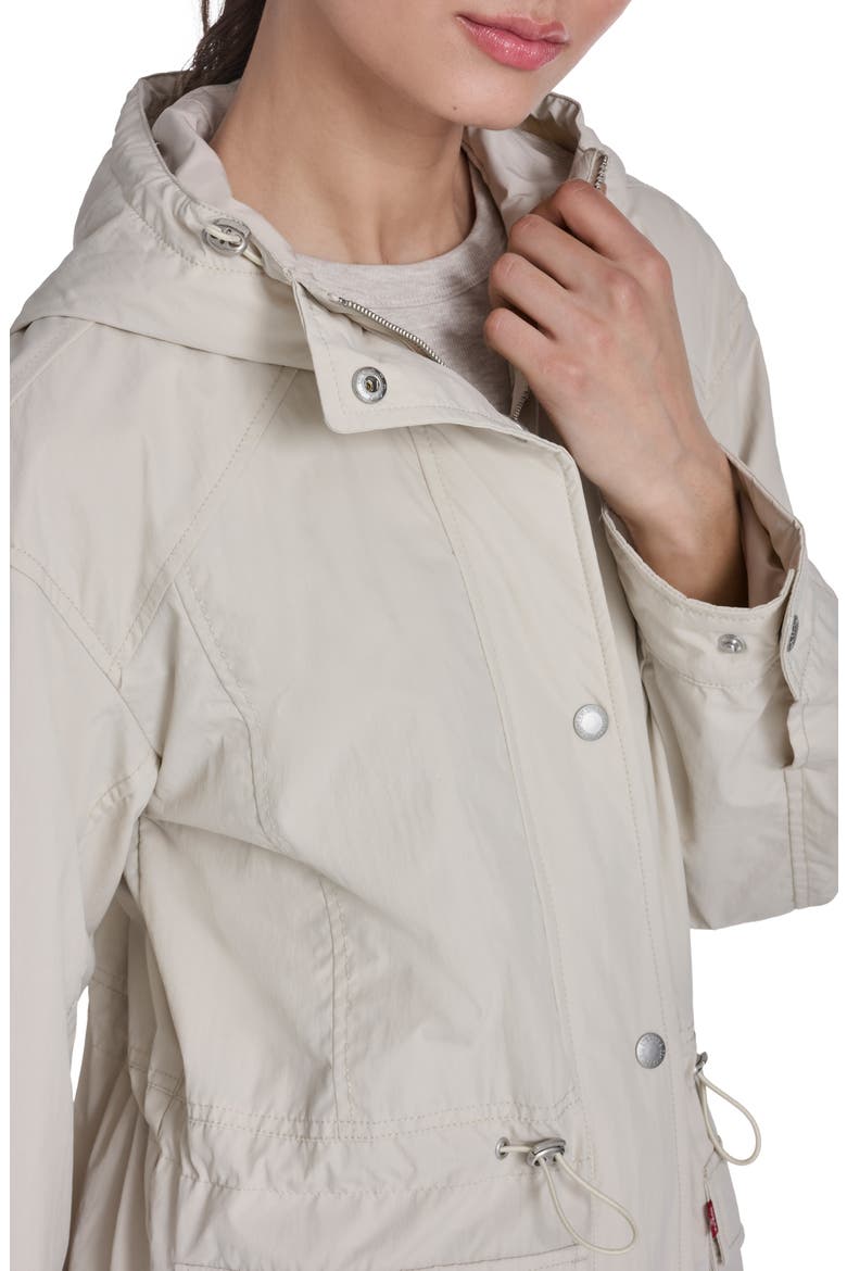 Water Resistant Hooded Jacket, Alternate, color, OATMEAL