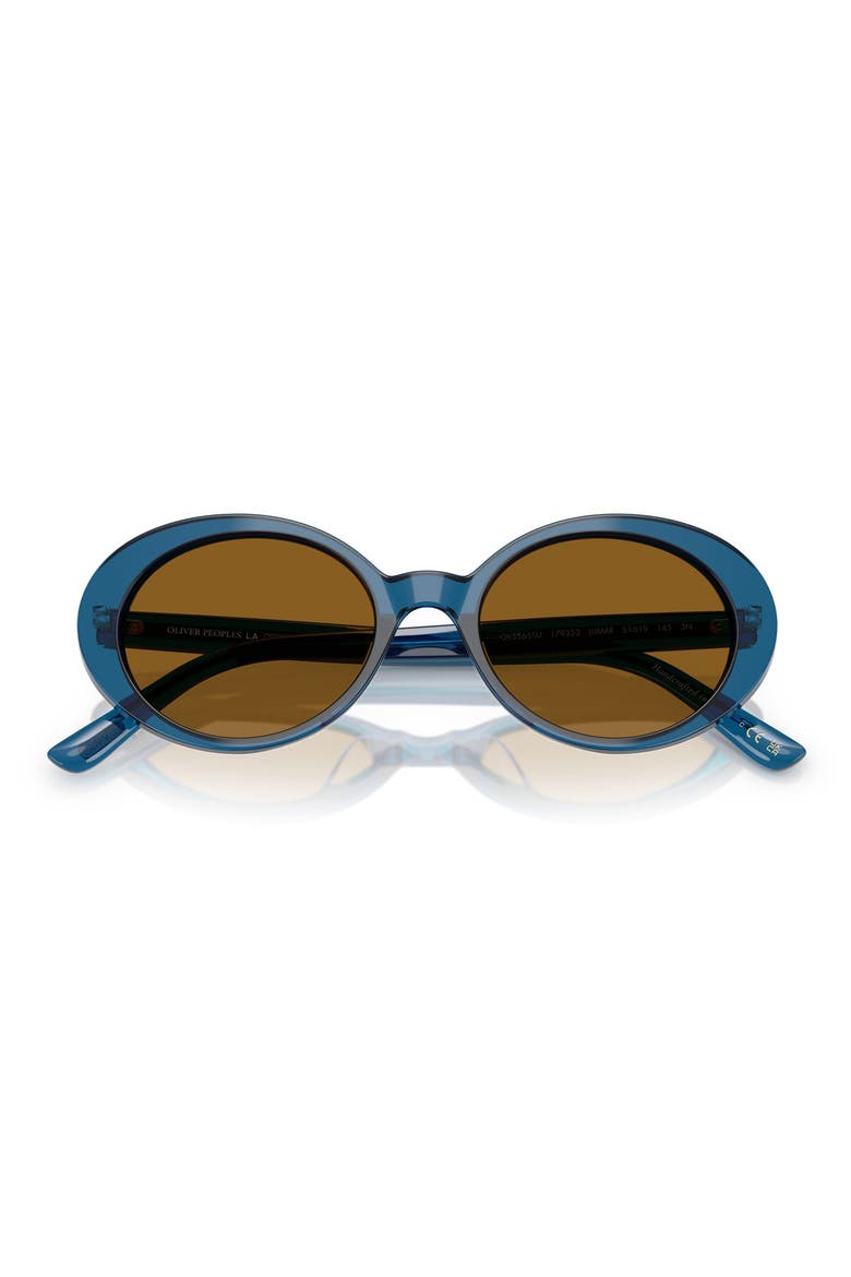 Lumar 51mm Oval Sunglasses, Alternate, color, TETSUKON BLUE / TRUE BROWN