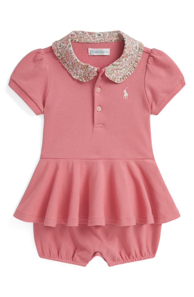 Ralph Lauren Cotton Piqué Polo Dress, Main, color, 