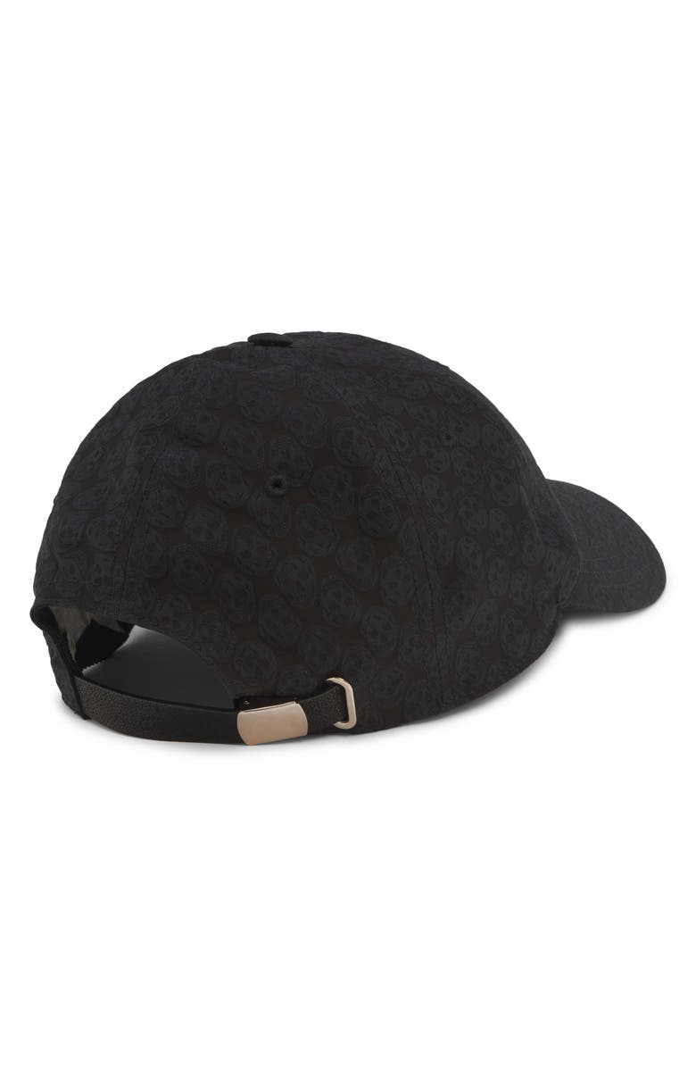 McQueen Skull Repeat Jacquard Baseball Cap, Alternate, color, 