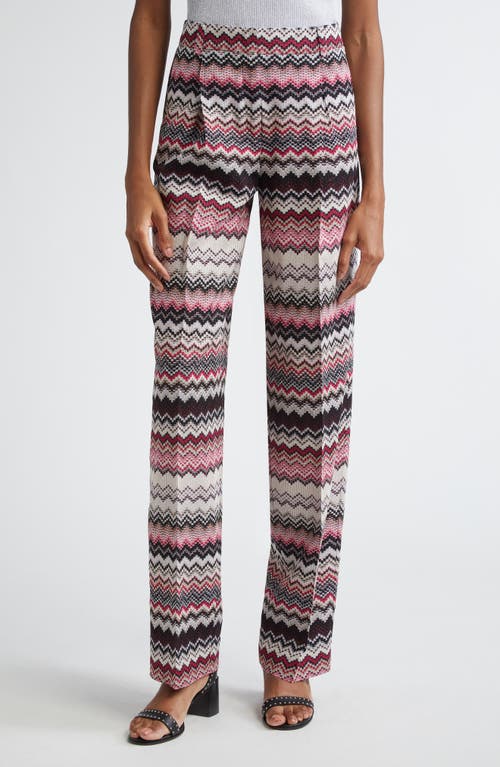 Missoni Zigzag Stripe Metallic Knit Pants