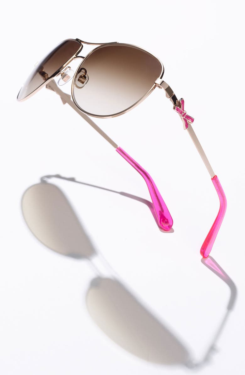 Kate Spade New York 'circe' 59mm metal aviator sunglasses, Alternate, color, 