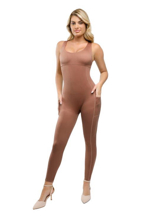 Shapewear U-Neck Thigh Slimming Butt Lift Jumpsuit