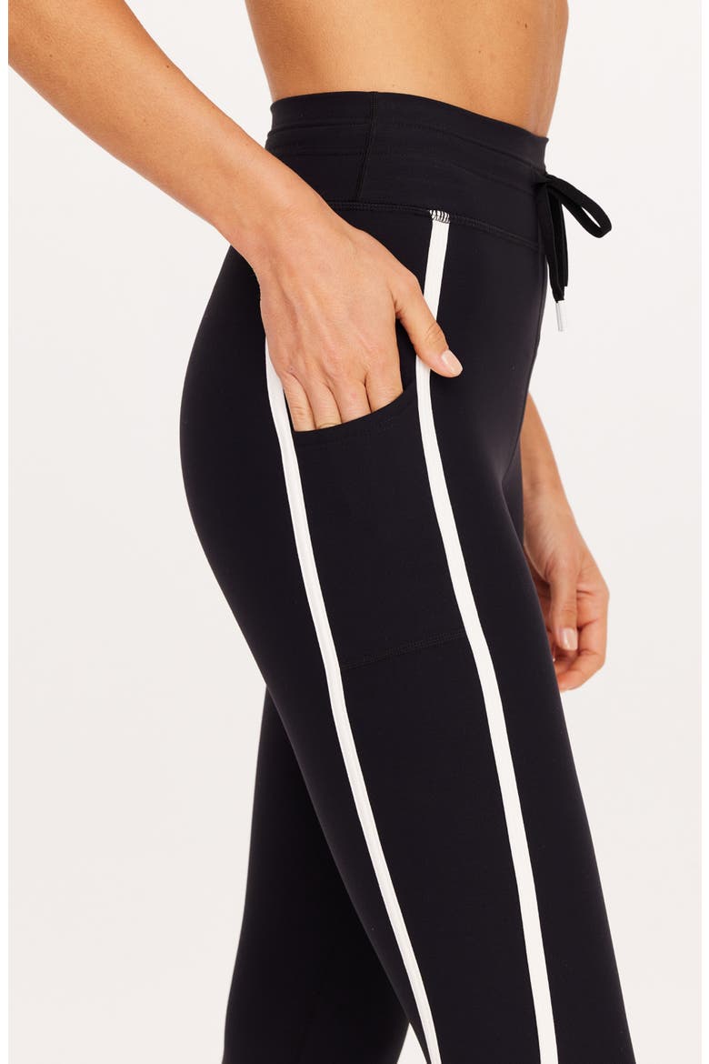 Sol 25-Inch Drawcord Midi Leggings, Alternate, color, BLACK
