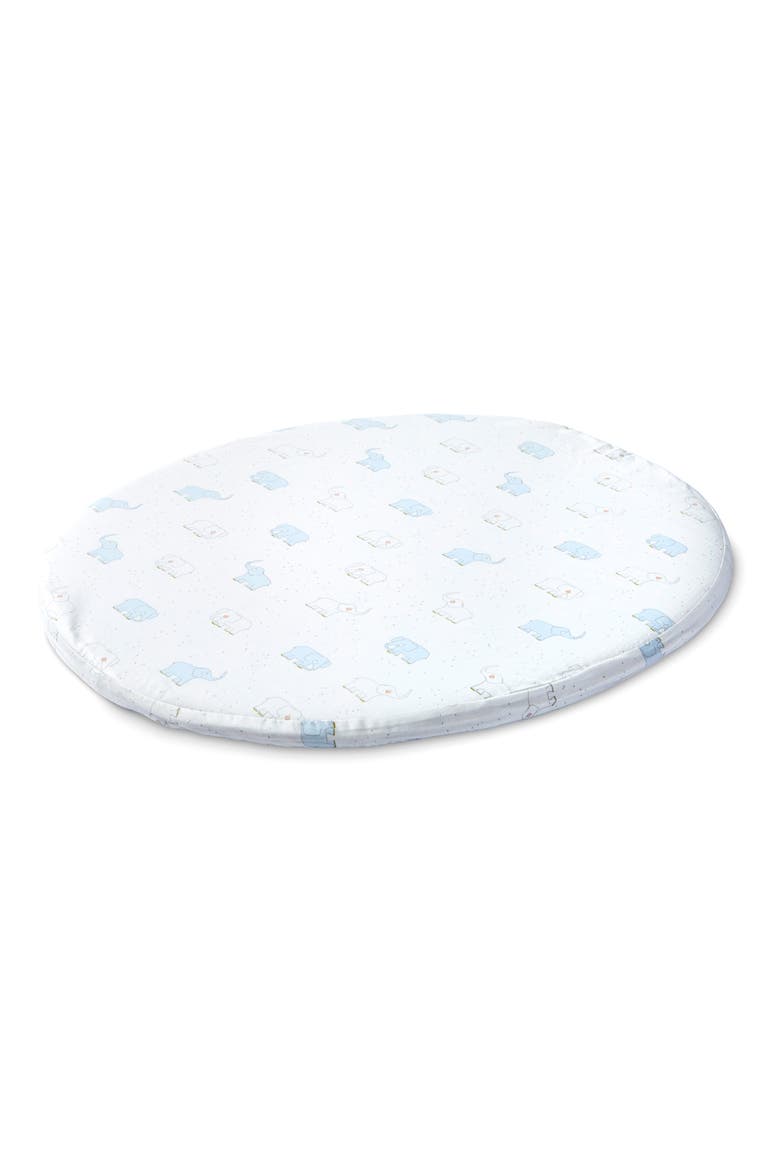 x Pehr Sleepi Mini Organic Cotton Fitted Sheet, Main, color, ELEPHANT