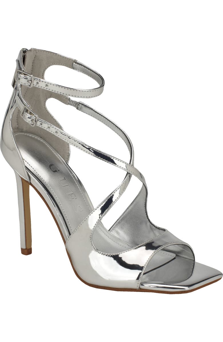 GUESS Sella Sandal, Main, color, Silver
