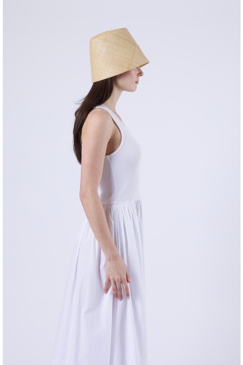 Ella Raffia Packable UPF 50+ Bucket Hat, Alternate, color, NATURAL