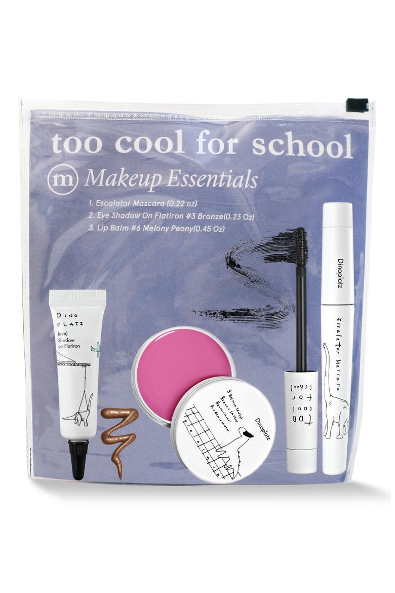 Dinoplatz Makeup Essential Eye Shadow, Mascara & Lip Balm Set, Alternate, color, NONE