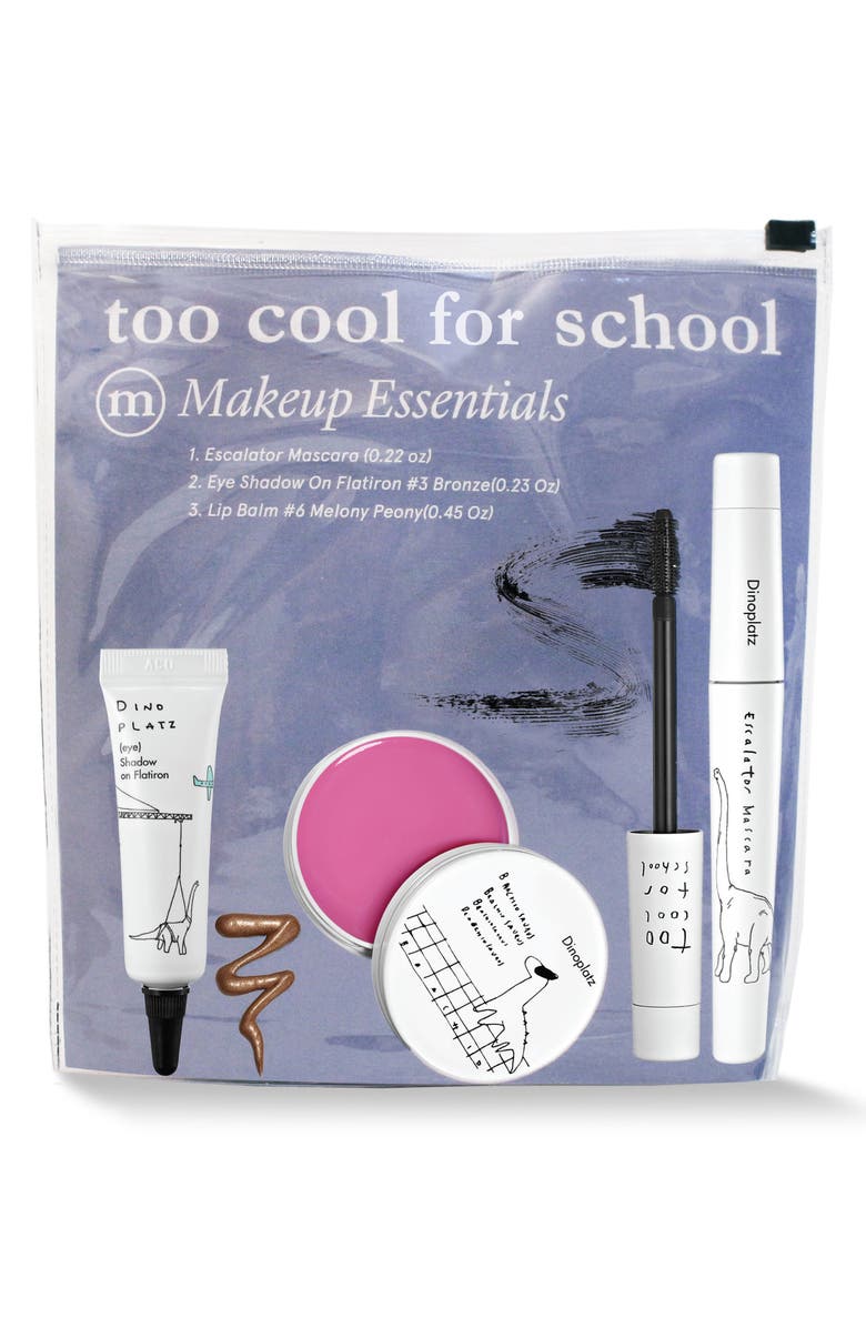 Too Cool for School Dinoplatz Makeup Essential Eye Shadow, Mascara & Lip Balm Set, Alternate, color,