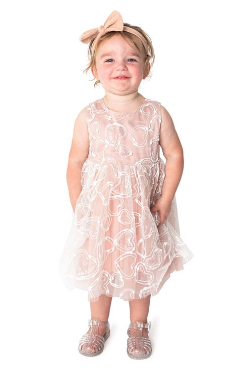 Kids' Sequin Embroidered Heart Dress (Toddler & Little Kid)