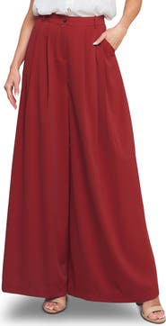 FLYING TOMATO Pleated Front Wide Leg Pants