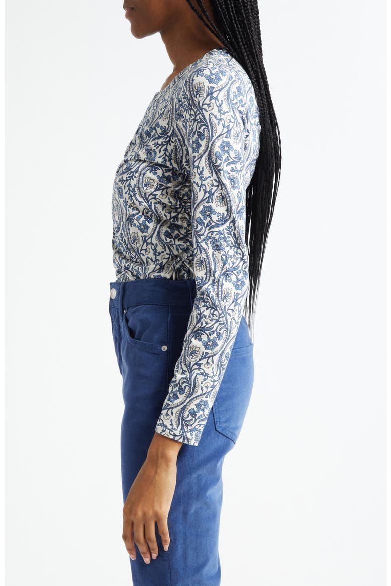 Palma Floral Paisley Top, Alternate, color, DOVE MULTI