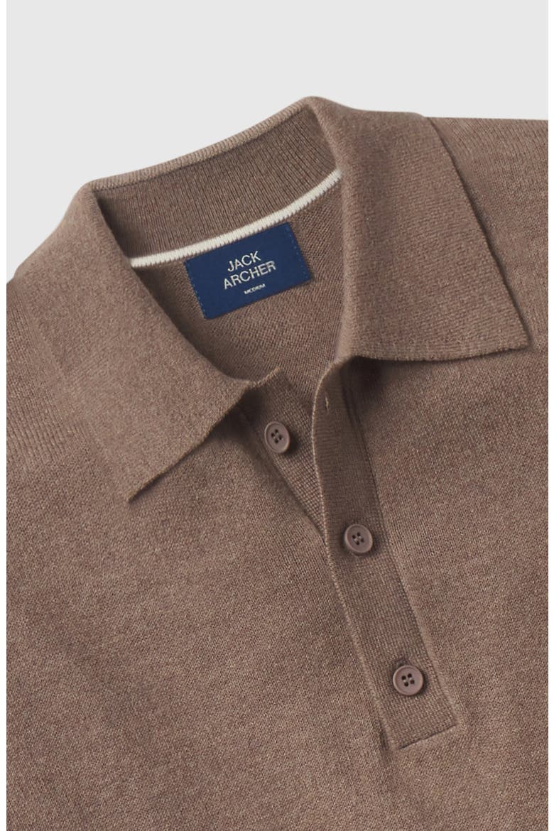 Legacy Resort Polo, Alternate, color, Mocha Heather