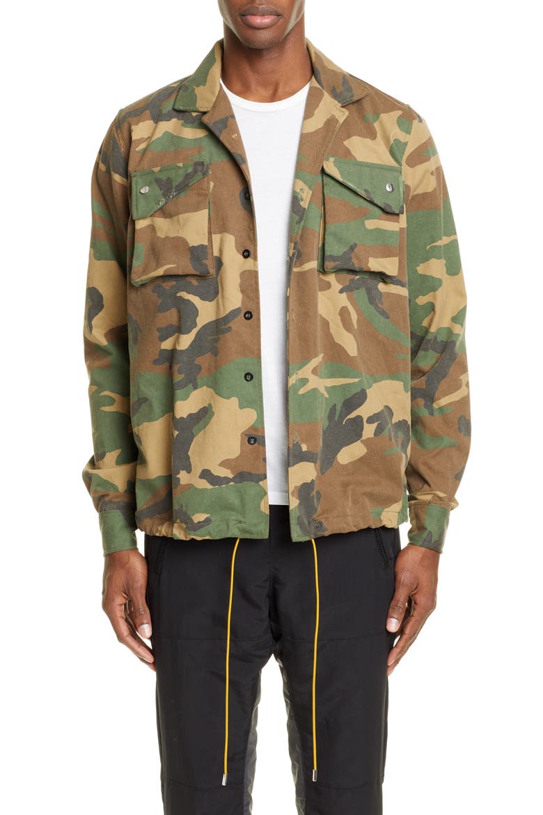 Camo Twill Field Jacket, Main, color, CAMO