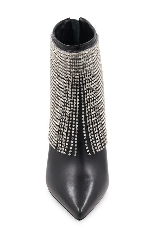 Bcbgmaxazria Bcbg Tandi Fringe Pointed Toe Bootie In Black