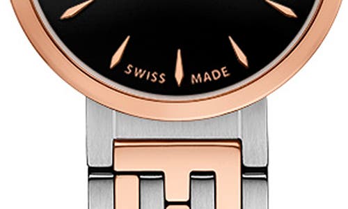 Fendi Forever Diamond Two-tone Swiss Quartz Bracelet Watch, 19mm In Multi