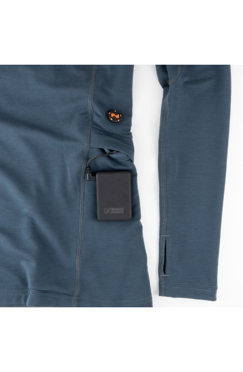 Mobile Warming Baselite Heated Base Layer Shirt, Alternate, color, Arctic Blue