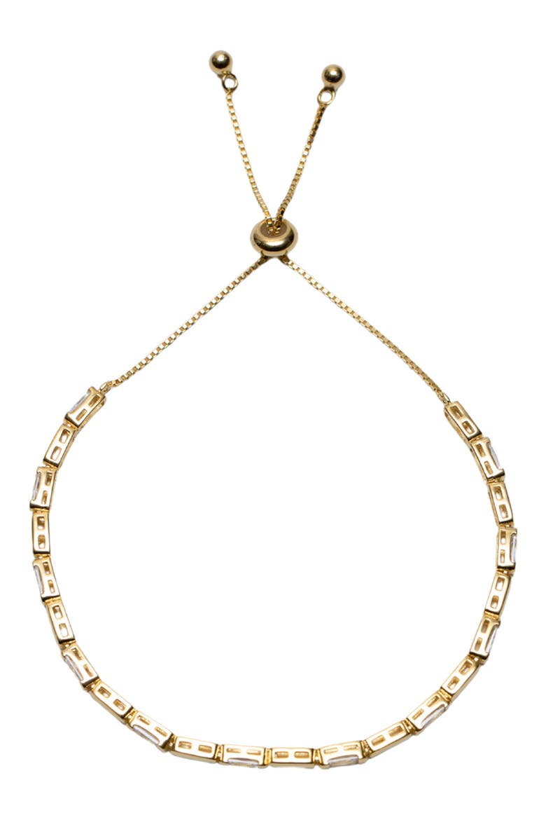 Baguette Slider Bracelet, Main, color, GOLD