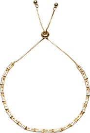 Argento Vivo Sterling Silver Baguette Slider Bracelet