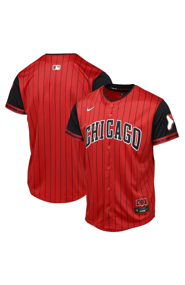 Outerstuff Youth   Red/Black Chicago White Sox 2025 City Connect Limited Jersey, Alternate, color, Red