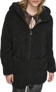 Andrew Marc Seneca Faux Shearling Hooded Jacket