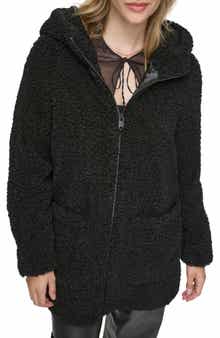 Andrew Marc Seneca Faux Shearling Hooded Jacket