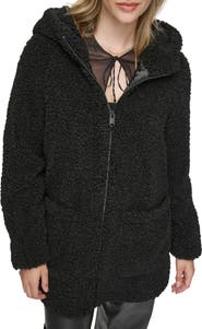 Andrew Marc Seneca Faux Shearling Hooded Jacket