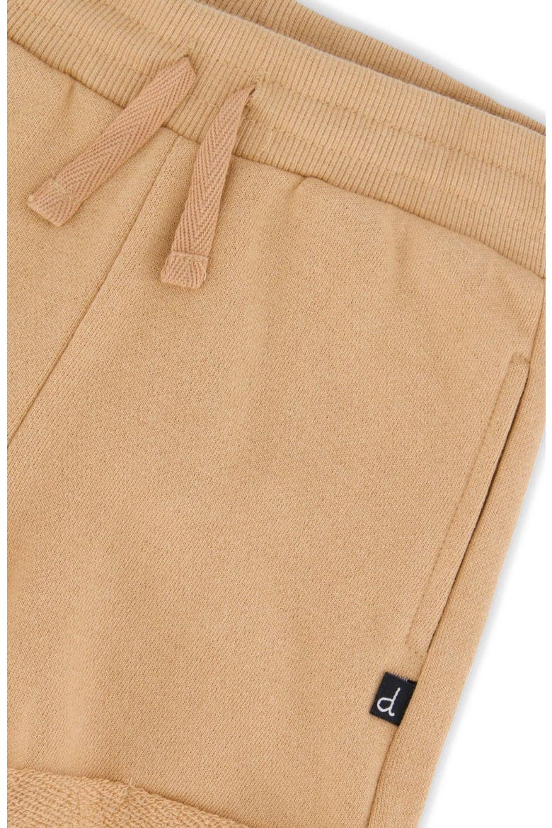 Elastic Waist with Drawstring French Terry Shorts, Alternate, color, Beige