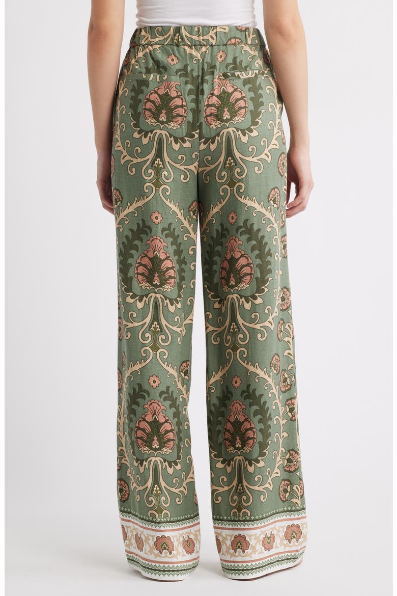 The Soft Print Pants, Alternate, color, MEZZO SAGE
