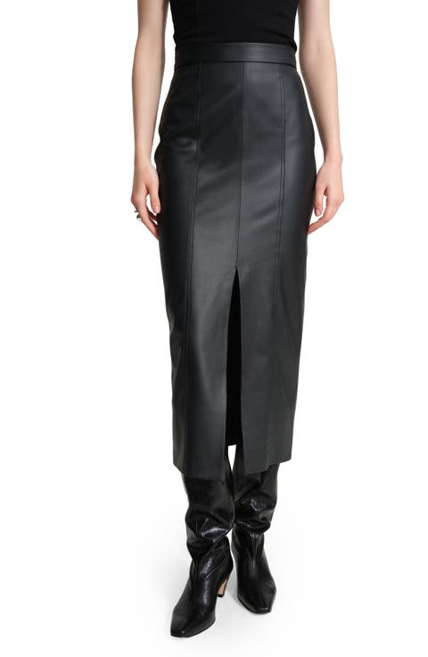 Nerida Faux Leather Maxi Skirt