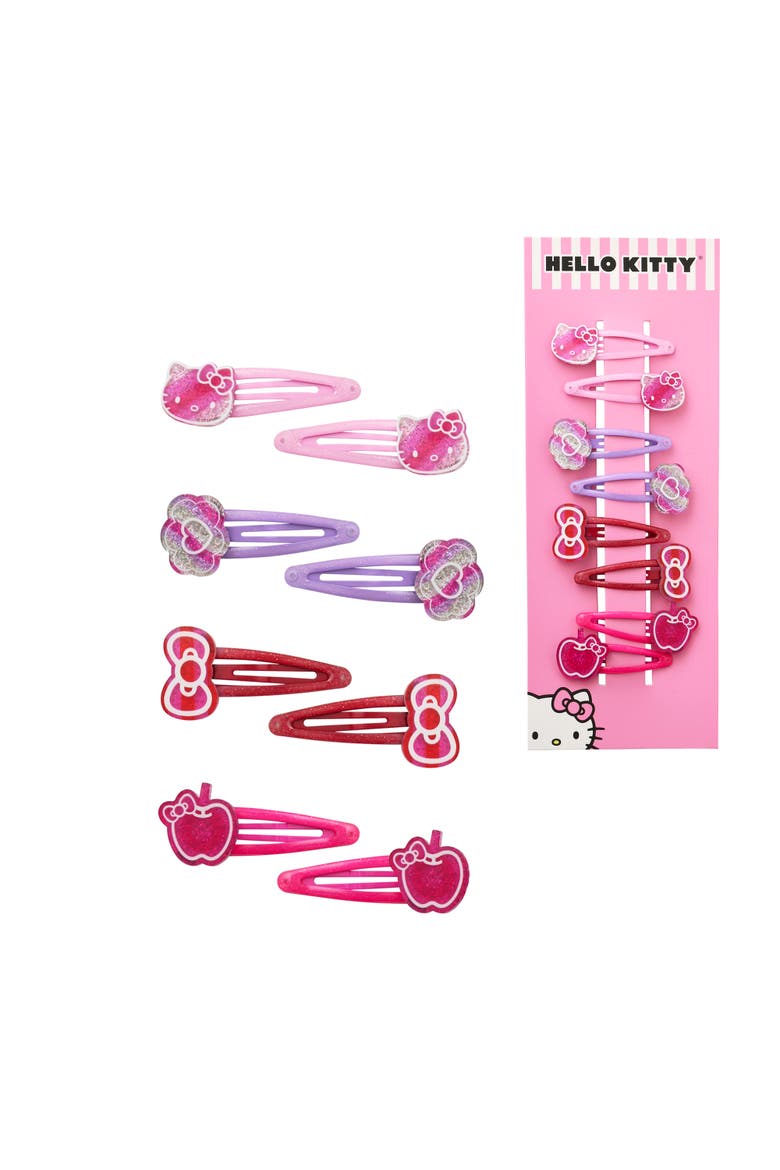 Hair Clips 8-Piece Set for Hair Sanrio Gift, Main, color, Multicolored