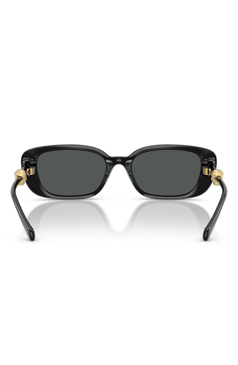 Versace 56mm Pillow Sunglasses, Alternate, color, Black / Dark Grey