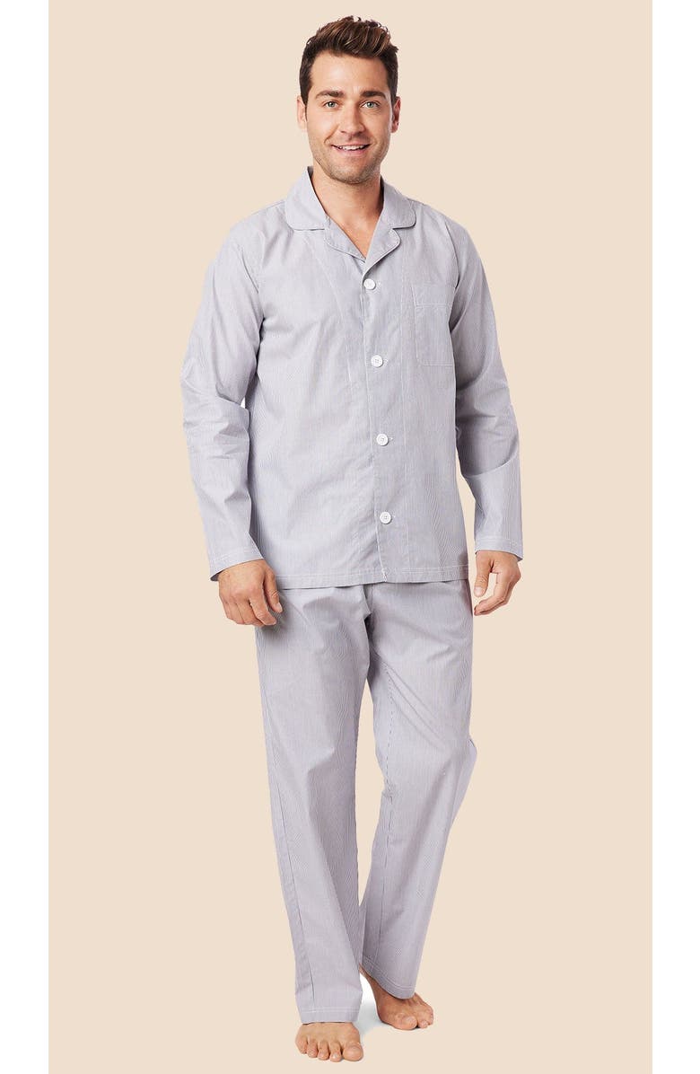 The Cat's Pajamas Men's Luxe Pima Pajama, Main, color, West Side Blue