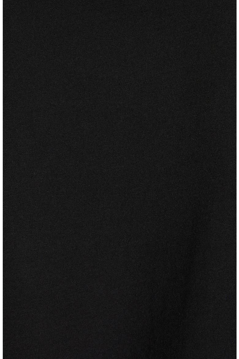 Logo Patch Cotton T-Shirt, Alternate, color, BLACK