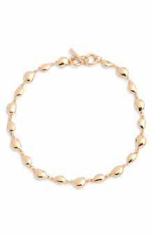 Open Edit Polished Orb Link Collar Necklace
