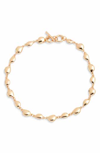 Open Edit Polished Orb Link Collar Necklace