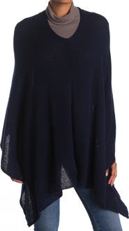 Portolano Cowl Neck Knit Poncho