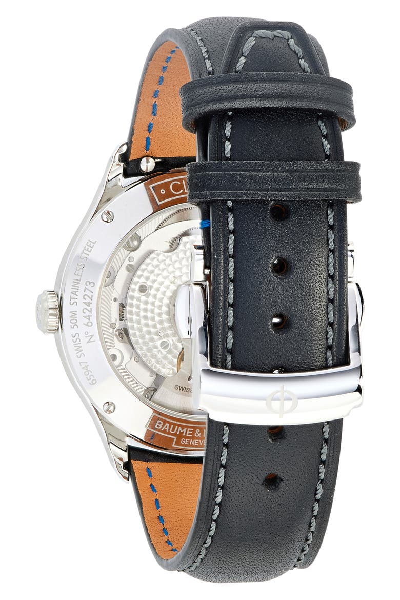 Clifton Automatic Moon Phase Bracelet Watch, 42mm, Alternate, color, LACQUERED GRAY