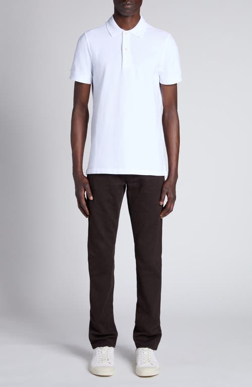 Tom Ford Towelling Polo In Aw002 White