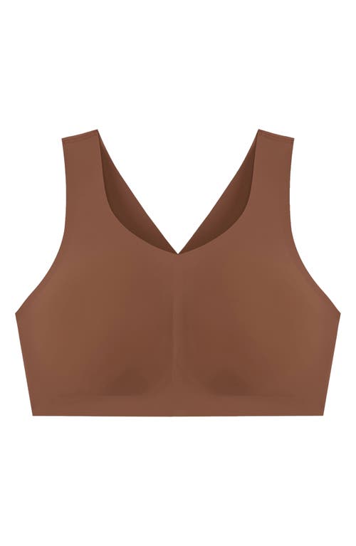 Evelyn & Bobbie Women's Neutrals Structured Scoop Bra In Clay In Clay