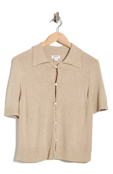 Slub Collared Sweater